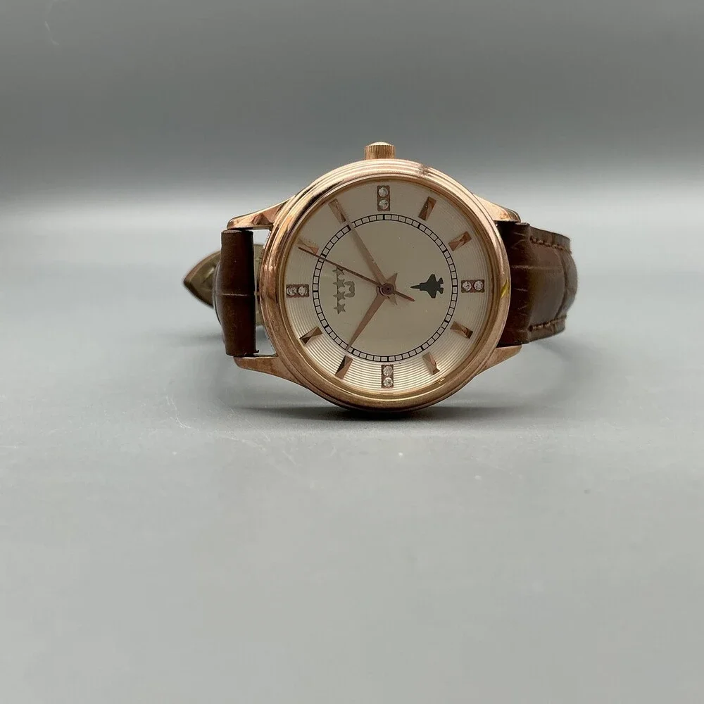 ROK Air Force Womens Watch 28mm Champagne Dial Chief Of Staff New Battery